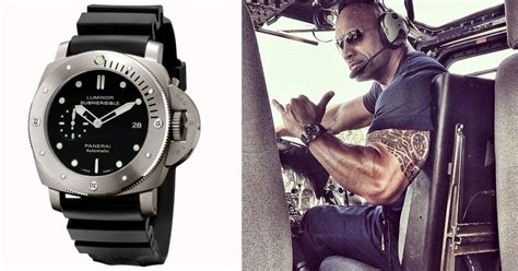 dwayne johnson panerai watch